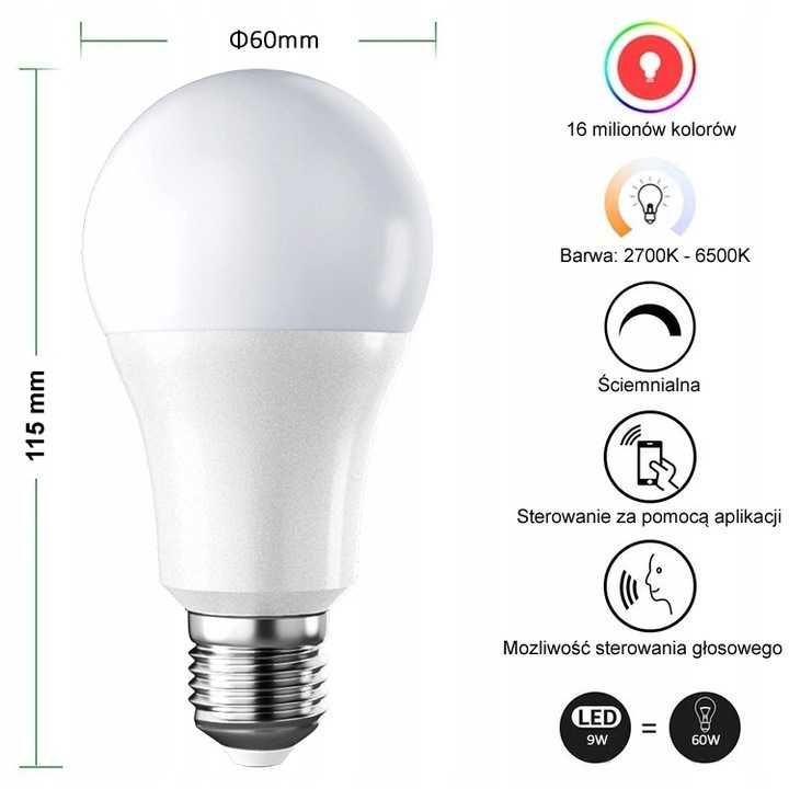 Nowa inteligentna żarówka LED Wi-Fi – sterowanie smartfonem