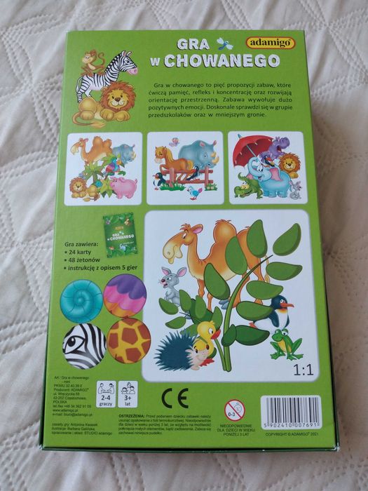 Gra w chowanego, rodzinna gra na spostrzegawczość 3+