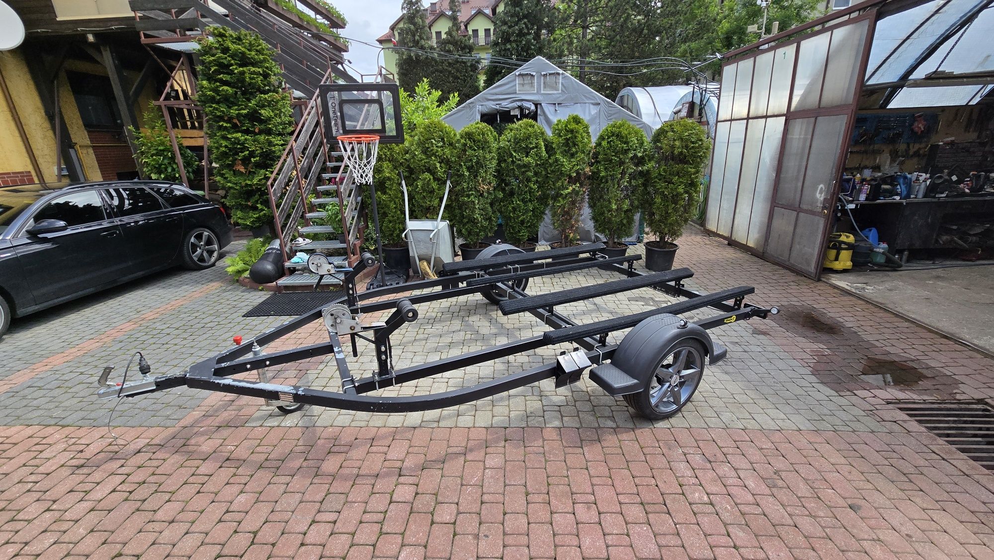 Wynajem przyczepy pod dwa skutery wodne DMC 750kg Seadoo Spark Yamaha
