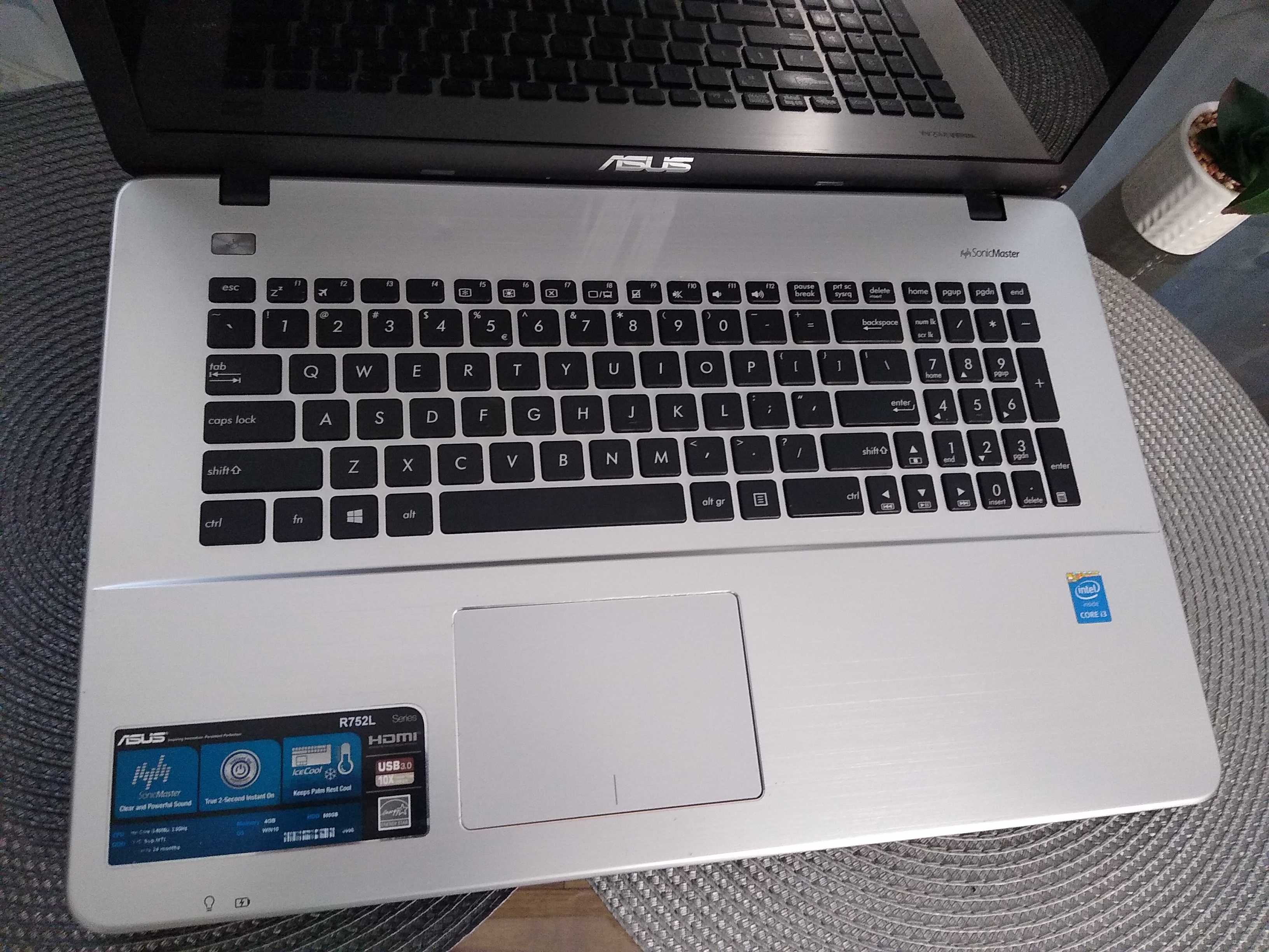 Продам ноутбук 17.3  Asus R752L /intel I5 5 gen /8 gb/256 SSD /