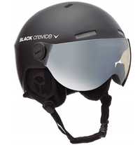 Kask Narciarski z goglami Black Crevice S/M 54-57 cm czarny (S)