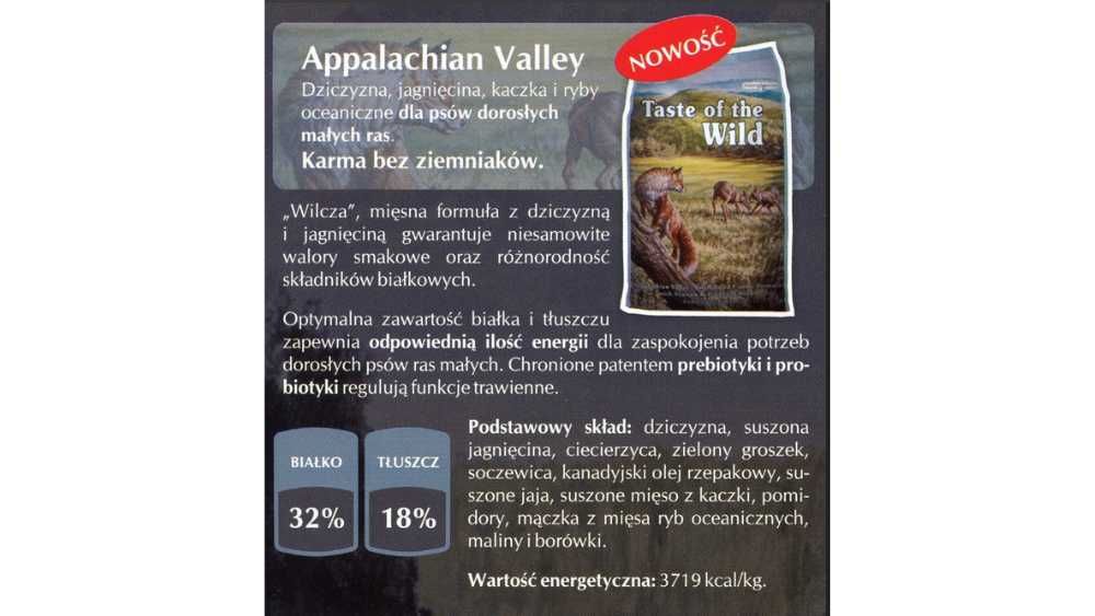 Zestaw 2x TASTE OF THE WILD karma sucha dla psa MAŁYCH RAS 6KG GRATIS