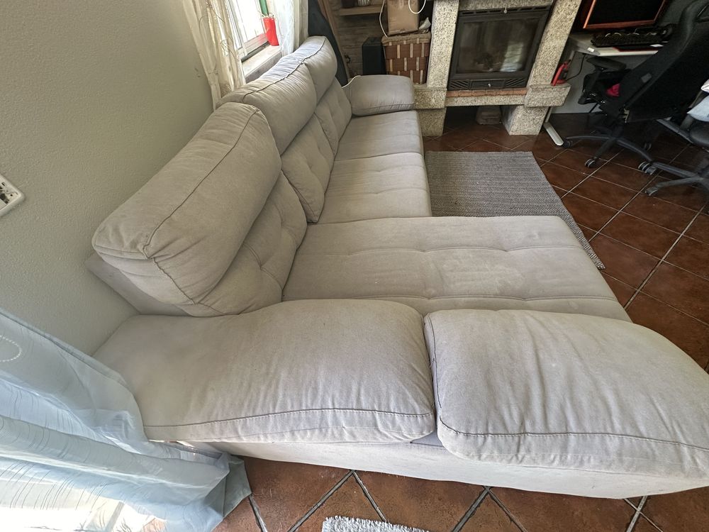 Sofa em L (vira sofa cama) 400€negociavel