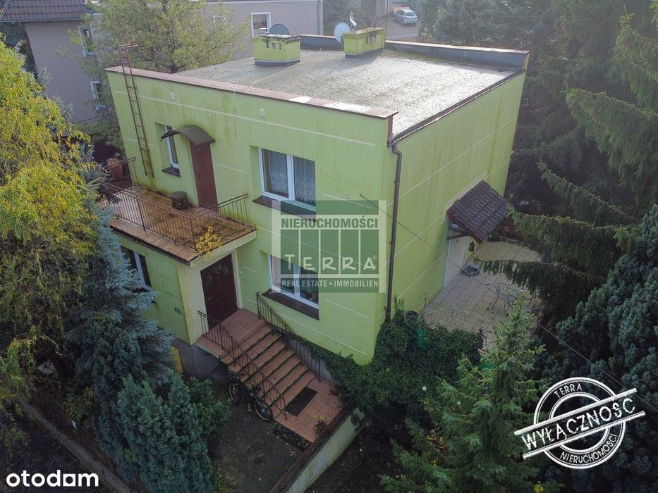 Zielony dom tonący w zieleni