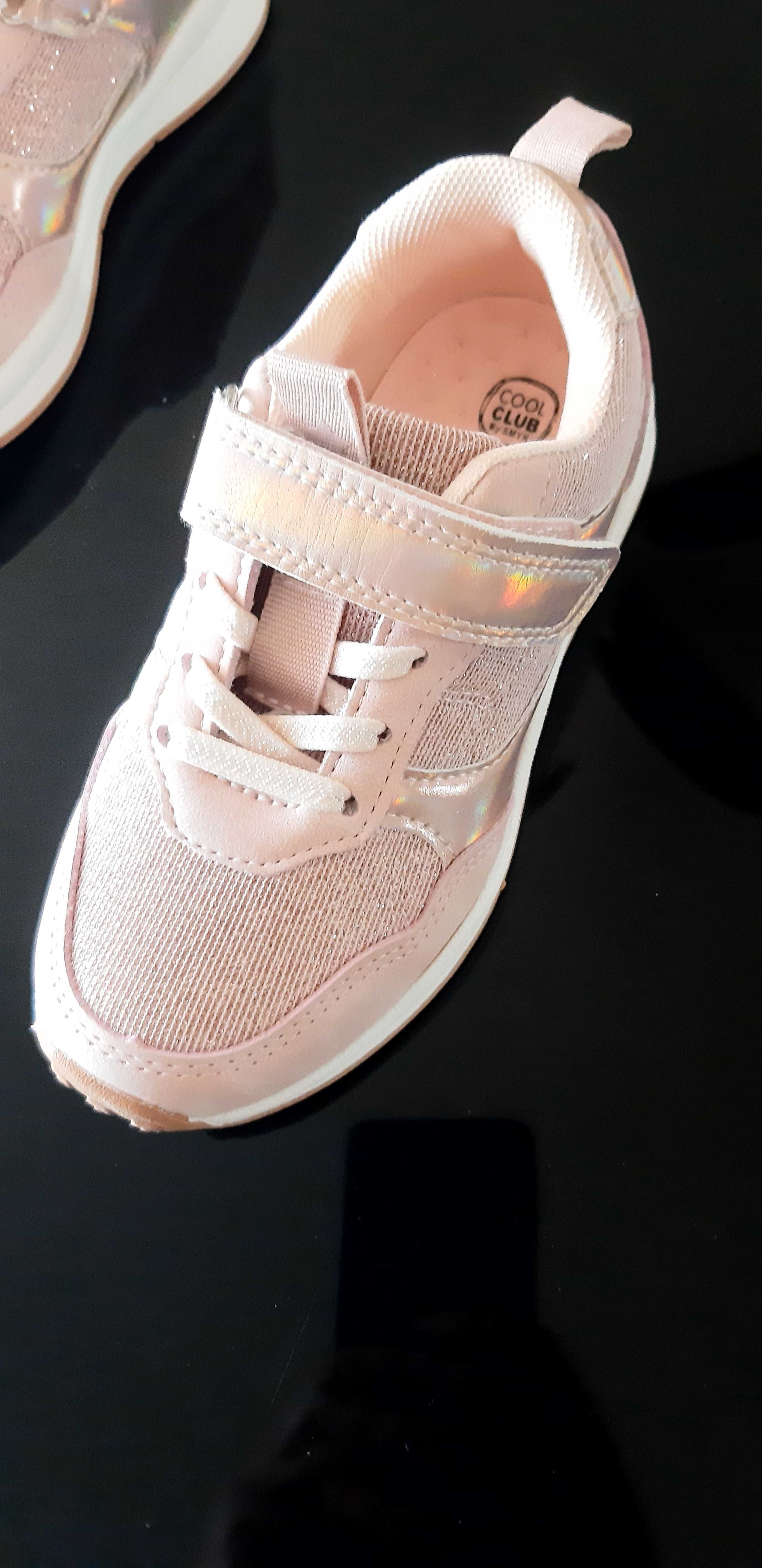 Buty adidasy sneakersy cool club smyk jak nowe r.28 brokat różowe