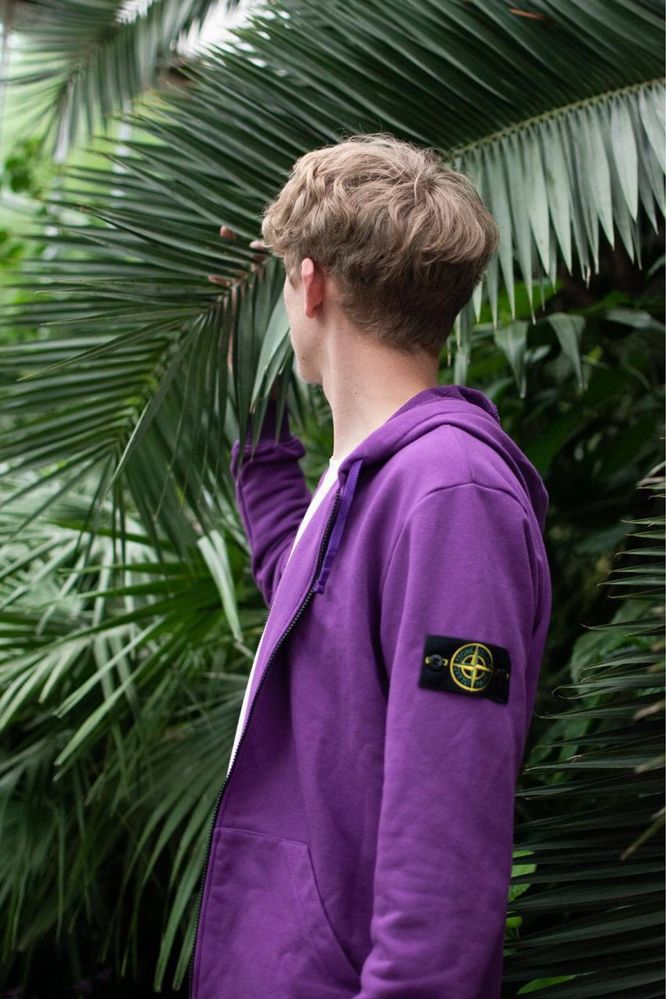 Zip hoodie stone island violet / Зіп худі стонік фіолетові