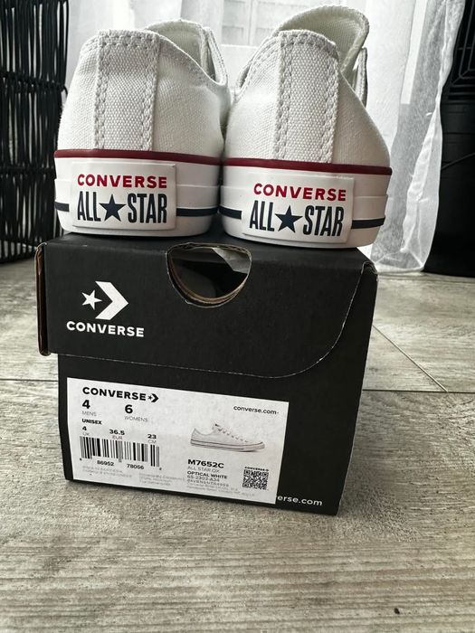 Klasyczne trampki damskie converse 36.5 biale all star