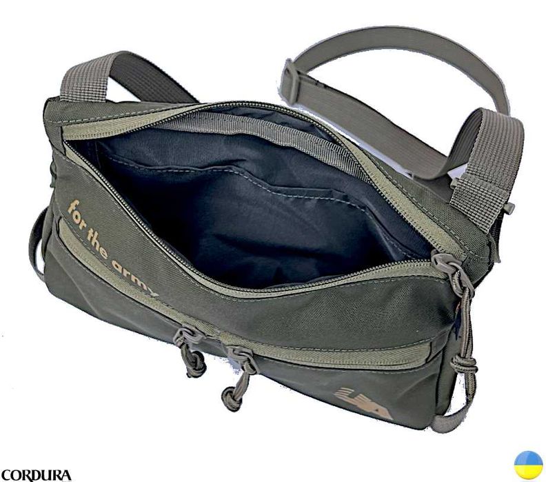 Тактична сумка олива 27×18×4 см, Cordura, YKK-Power in Motion