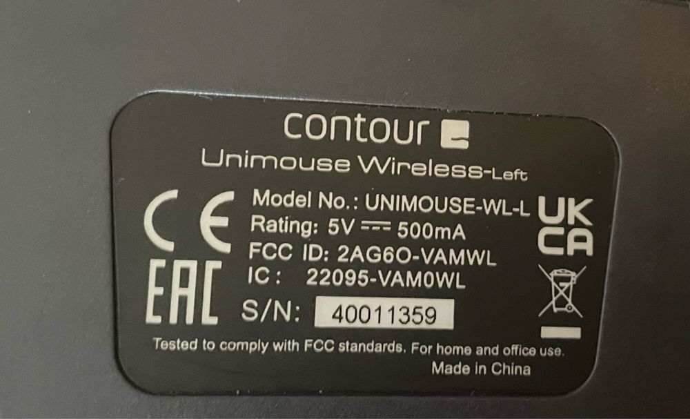 Myszka Unimouse contour dla leworecznych