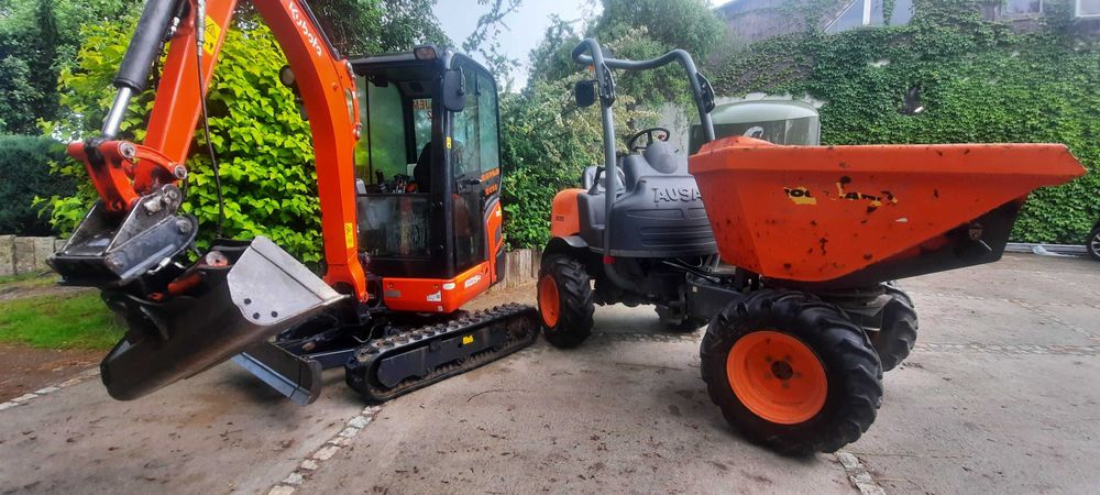 Wynajem minikoparki, minikoparka, wozidło, wiertnica, młot,  dowóz