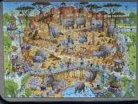 Puzzle HEYE 1000 sztuk African Habitat kompletne