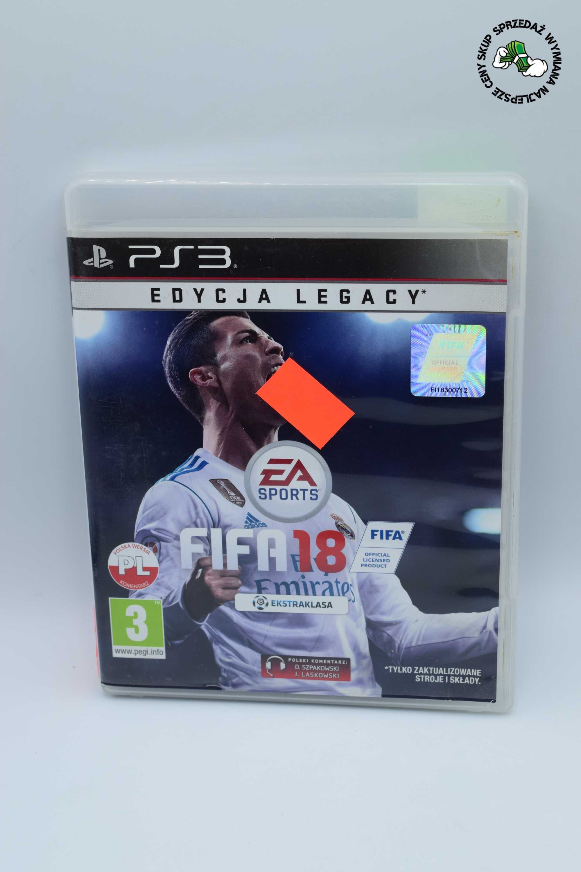 Gra PS3 FIFA 18 Edycja Legacy PL