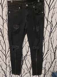 Spodnie jeans skinny fit MGJ rozmiar 31 punk