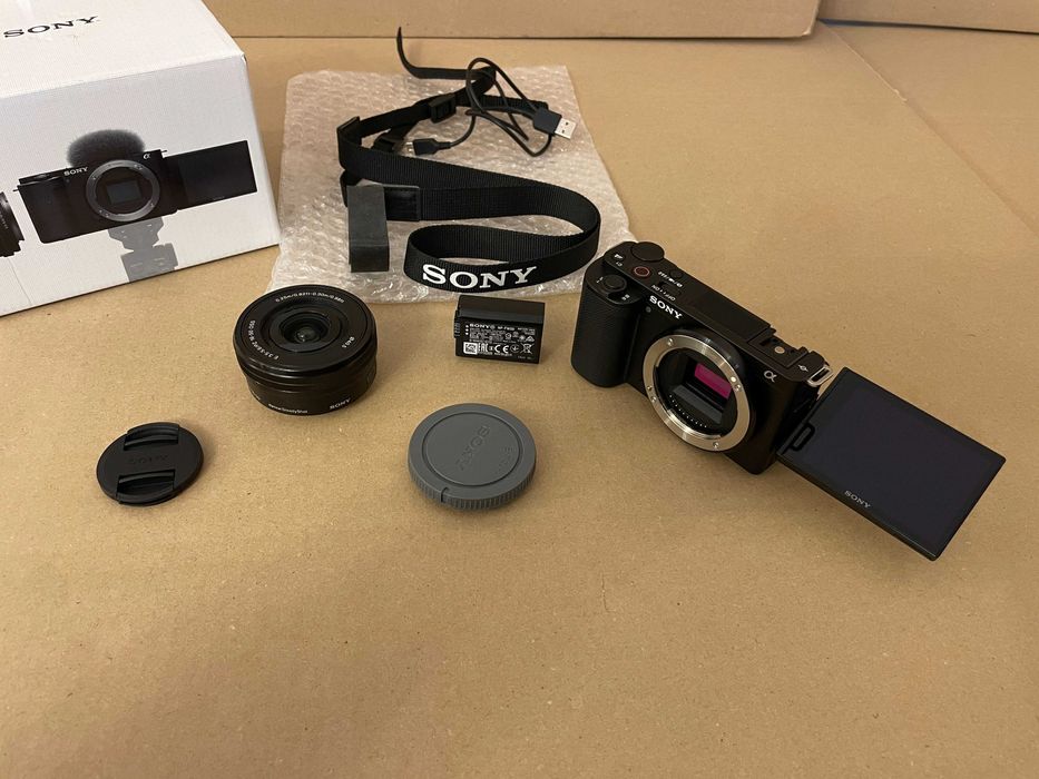 Sony ZV-E10 + 16-50mm Body + Obiektyw Vlogging Nowy Gwarancja prod