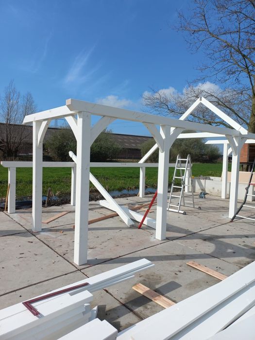 Wiaty ogrodowe Altany Tarasy Zadaszenia Ściany szkieletowe  Drewutnie