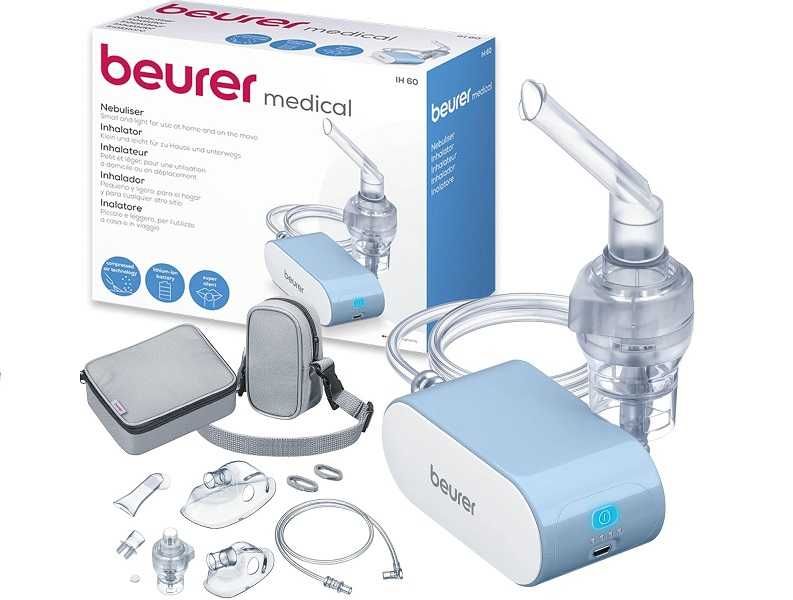 небулайзер безшумний портативний інгалятор Beurer IH 60