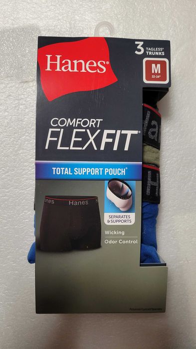 Hanes boxer briefs трусы мужские размер M набор боксеров из 3шт.