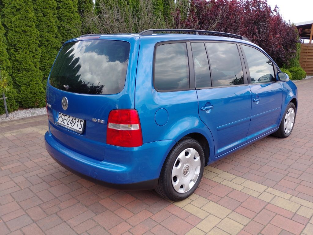 VW Touran 1,6i 2004r 7-osób 6-biegów KLIMATRONIK TEMPOMAT zamiana
