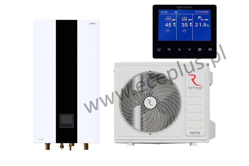 Pompa ciepła Rotenso Heatmi Split 8kW HES80X13i Powietrze-Woda Montaż