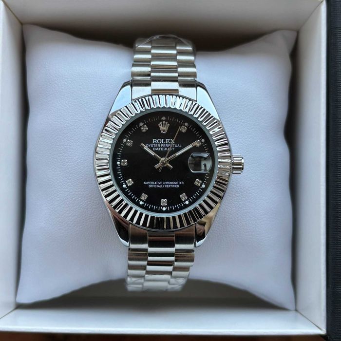 Жіночий механічний годинник на браслеті Rolex DateJust