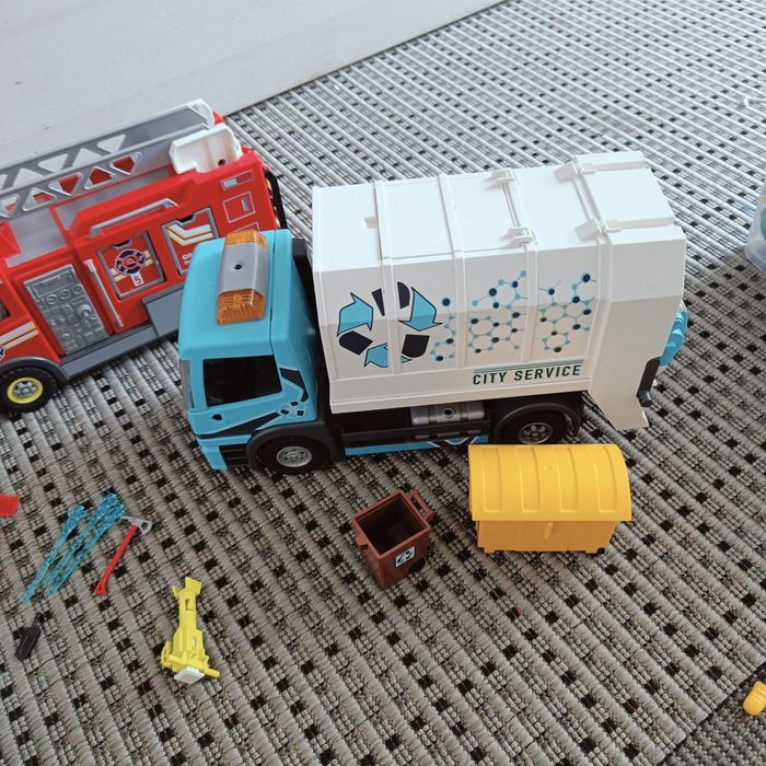 Playmobil straż i śmieciarka
