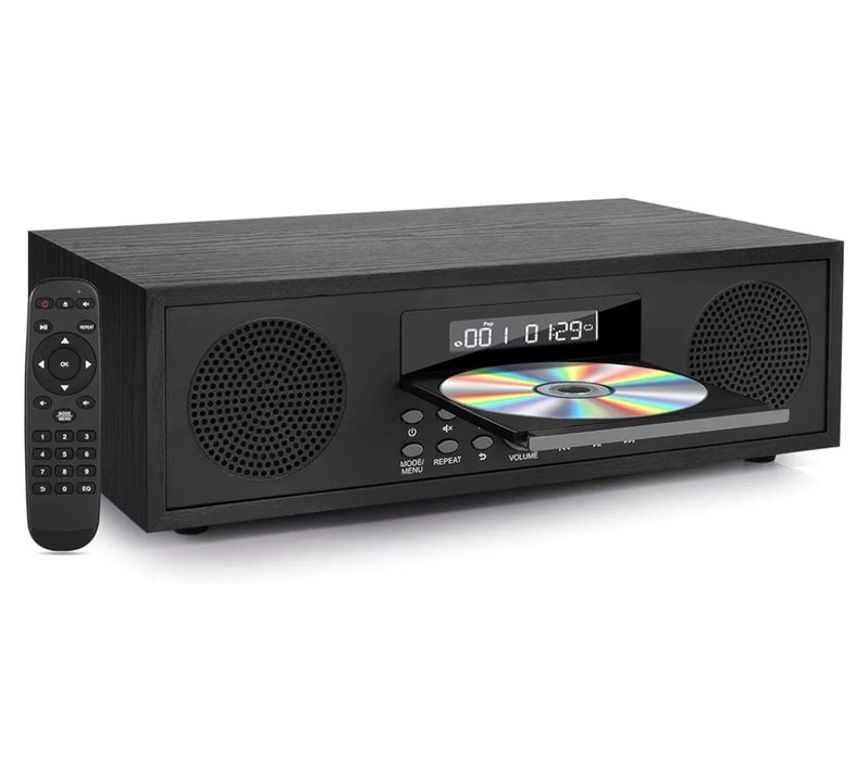 Micro wieża hi-fi system retro CD/DVD bt FM