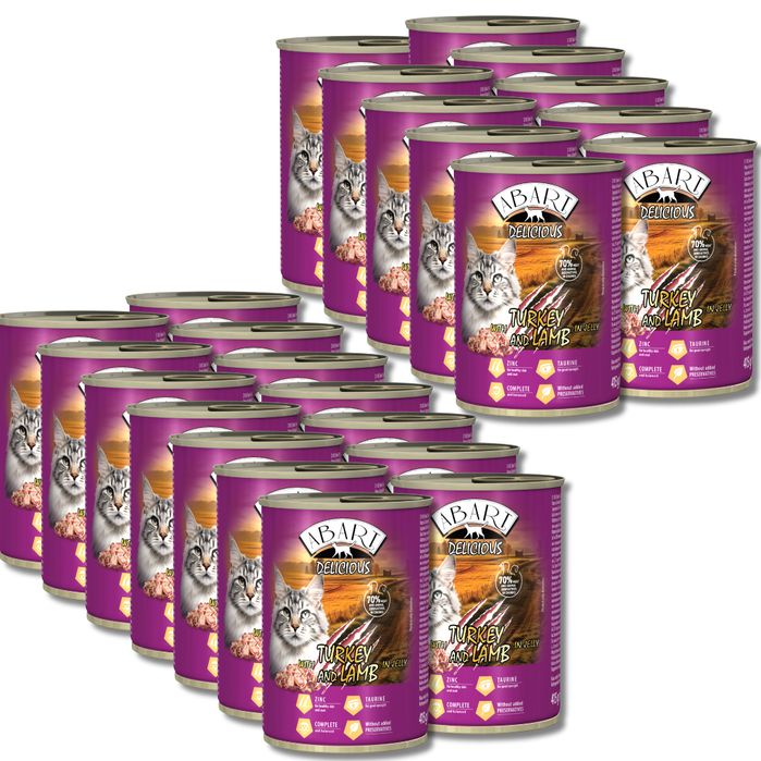 Abart Delicious  dla kota 24x415g Indyk i Jagnięcina  3,99zł/szt