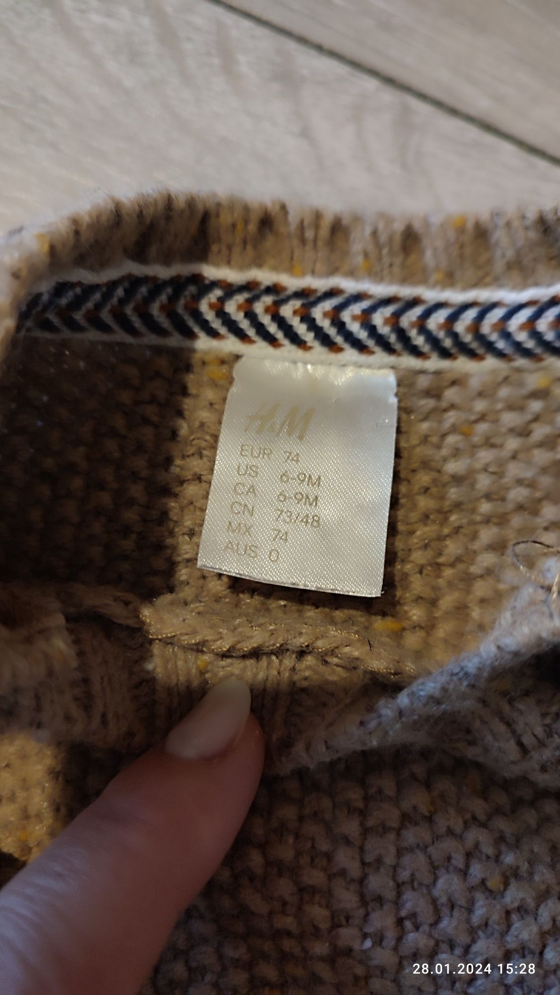 2 szt swetr sweterki chłopięce H&M r.74
