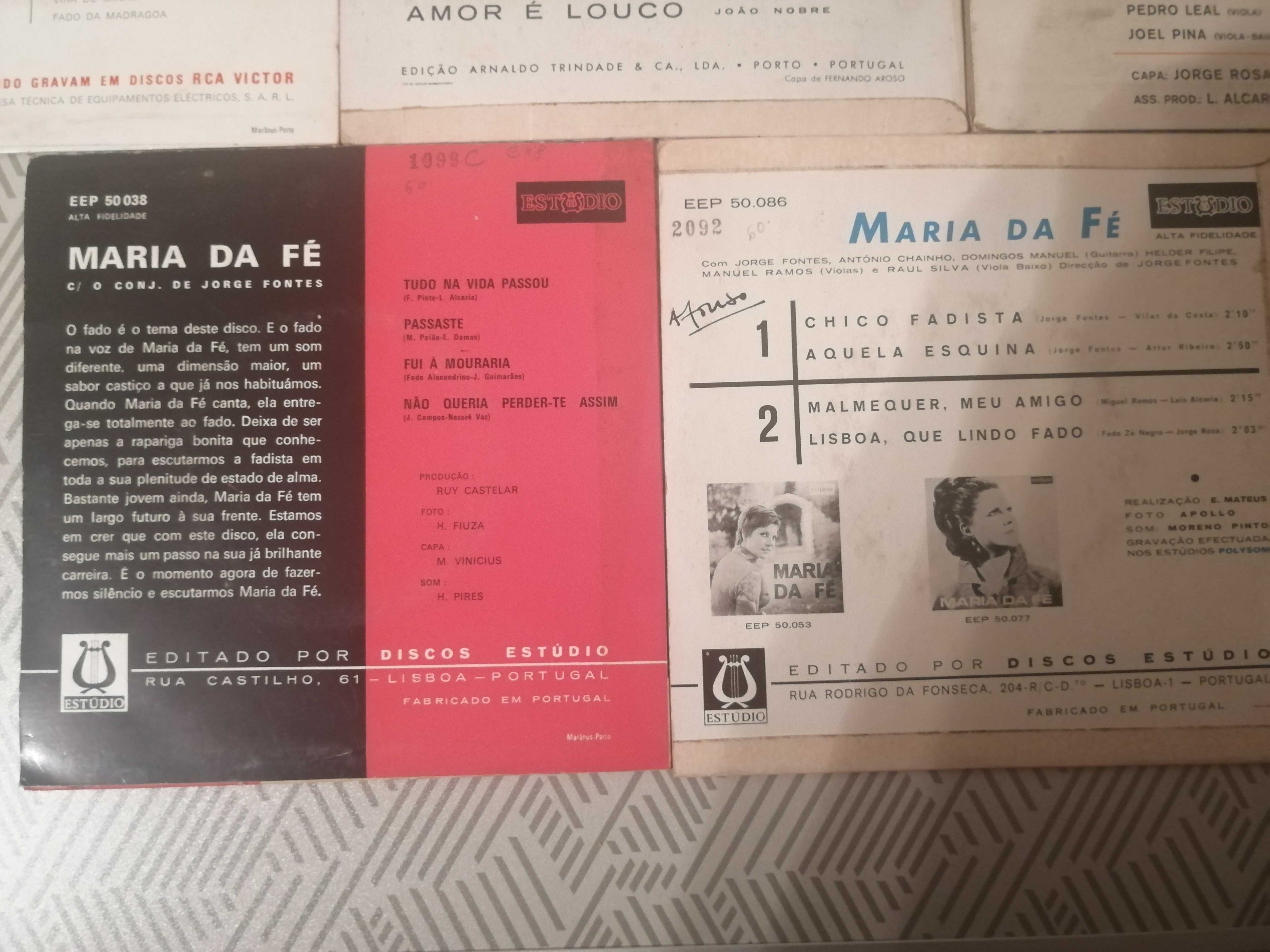 Discos Vinil Maxi Tereza Tarouca e Maria da Fé.