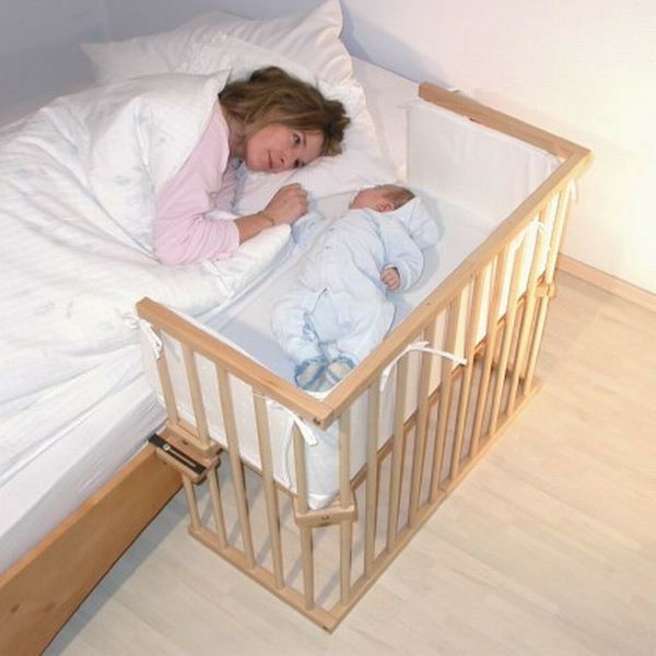 Приставная кроватка для новорожденного малыша 80*40
