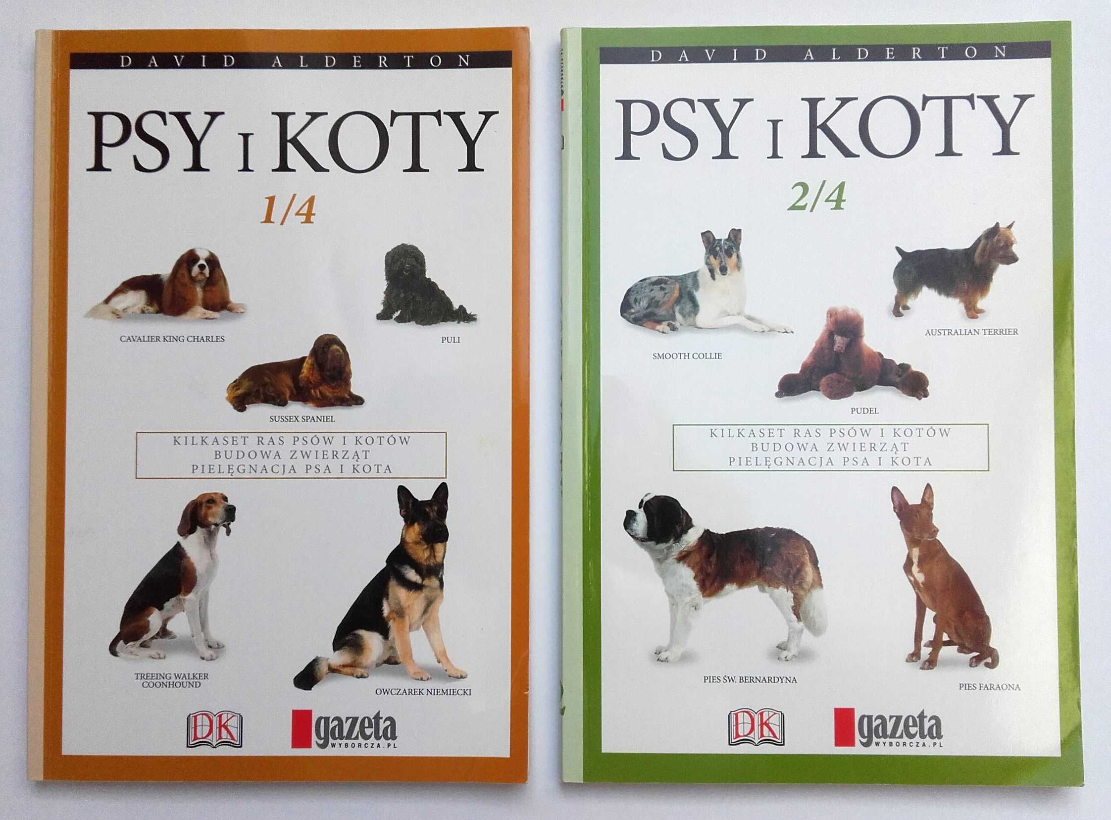 Psy i koty - David Alderton Gazeta Wyborcza rasy opieka 3 tomy