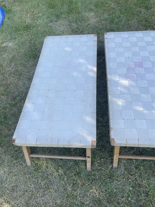 Leżak leżaczek przedszkolny leżanka PRL vintage legowisko