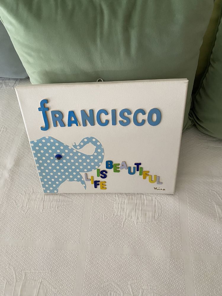 Vende -se quadro para quarto de criança com nome - Francisco