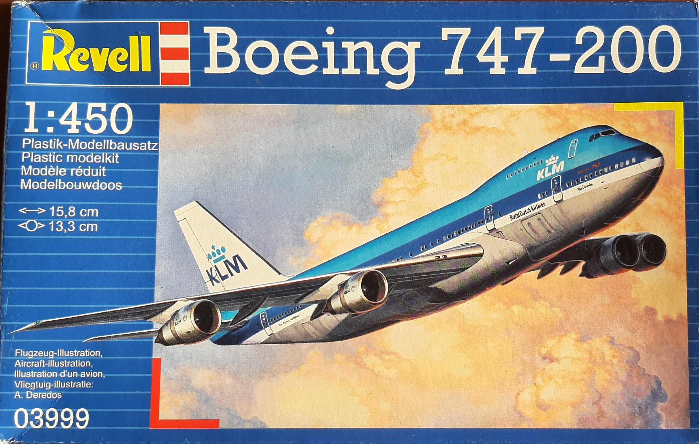 Boeing 747-200 Revell Otwarty Nieużywany