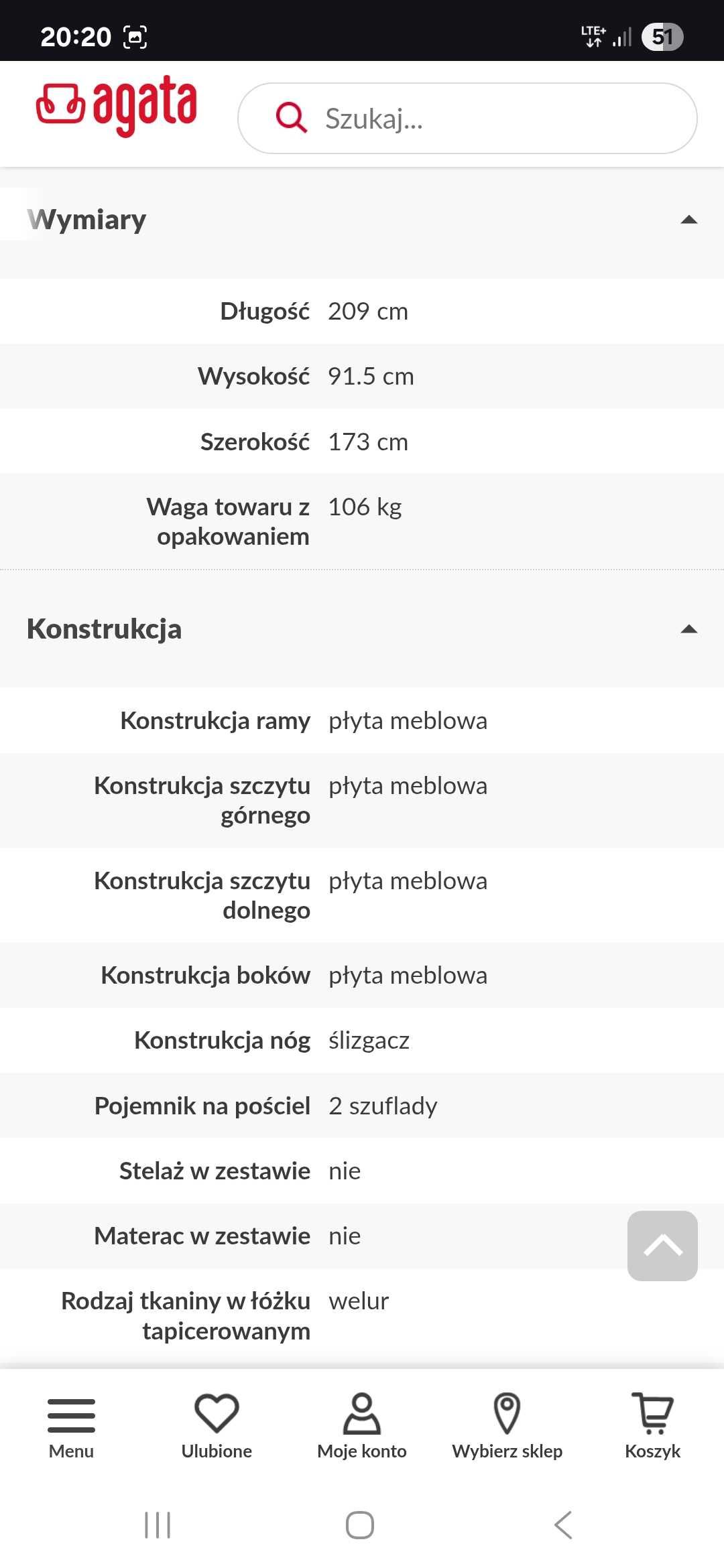 Łóżko tapicerowane 160x200 z pojemnikami
