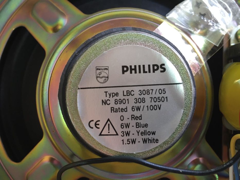 Lote 3 Colunas de Encastrar Philips LBC 3087/05 de 1,5, 3, ou 6W-100V