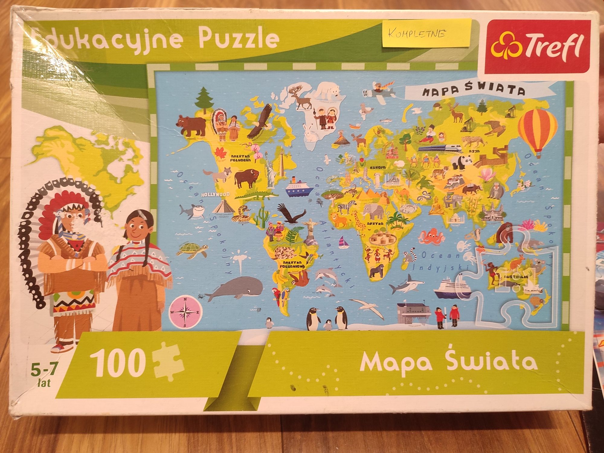 Zestaw puzzli dla chłopca 7 sztuk