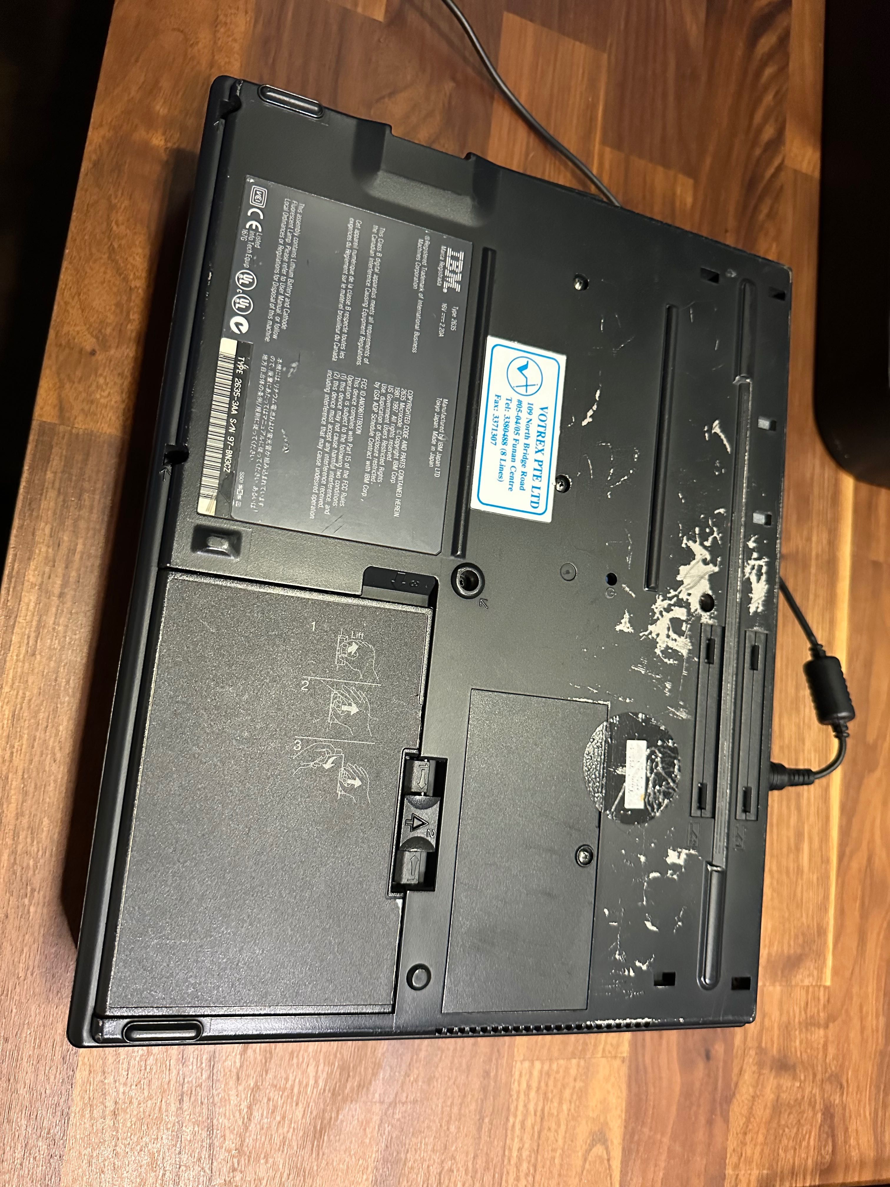 IBM ThinkPad 380d ZABYTEK z 1998 sprawny