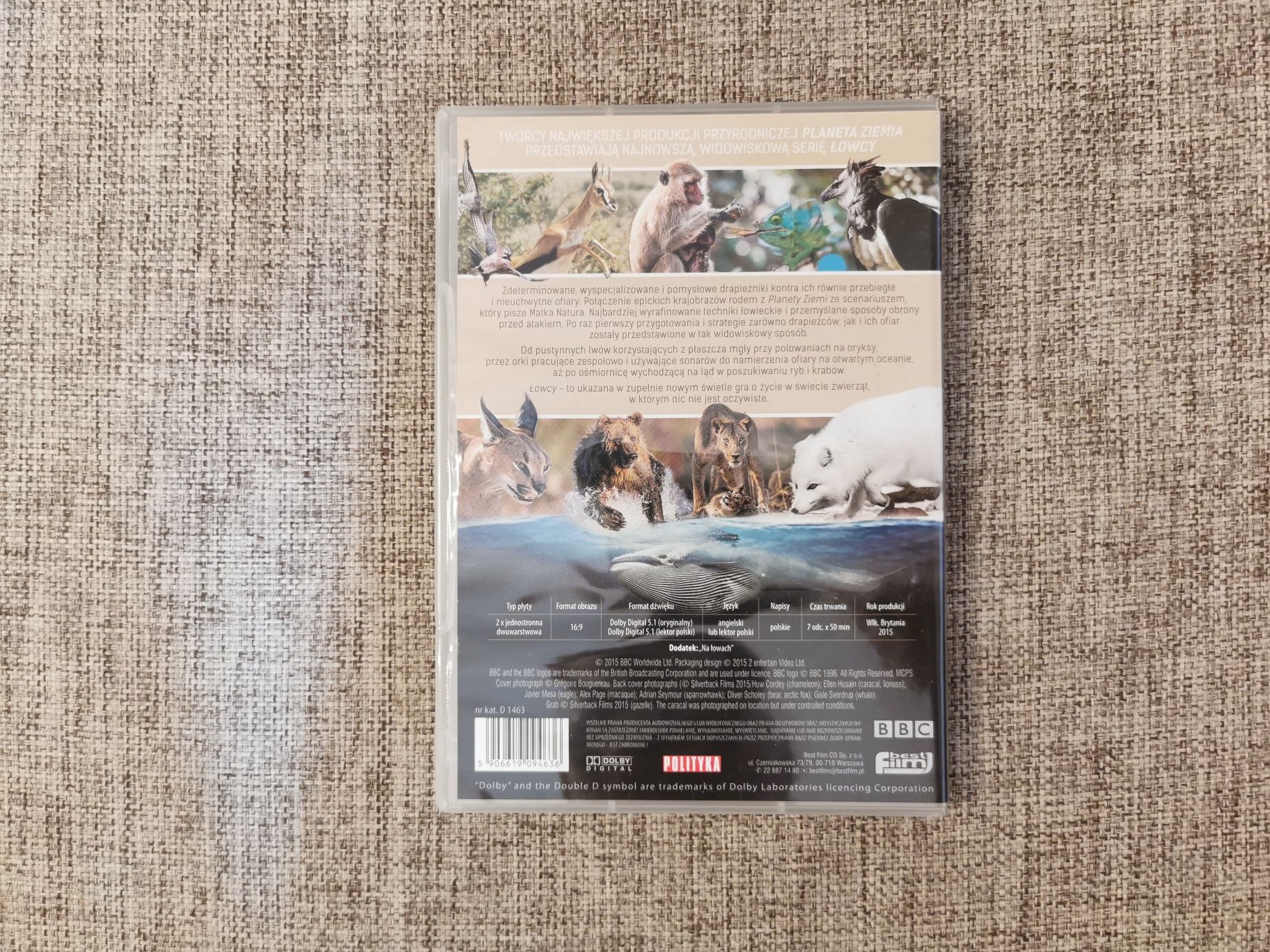 Film DVD - Łowcy The Hunt BBC Earth D. Attenborough