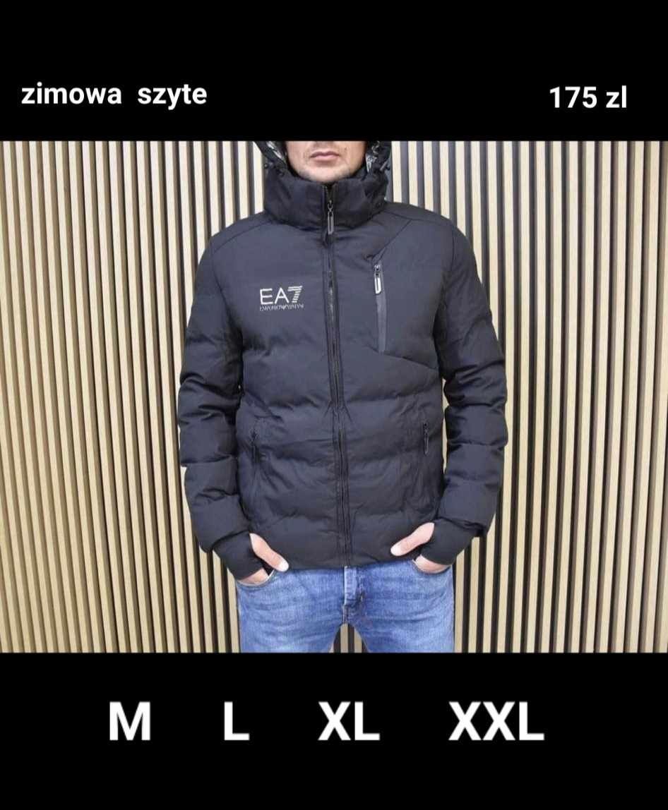 Nowa kurtka Męska Zimowa Szyte logo M L XL XXL różne modele.