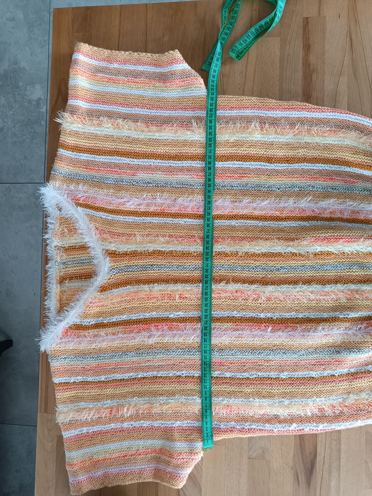 Sweter ręcznie robiony dziergany vintage r.2xl/3xl