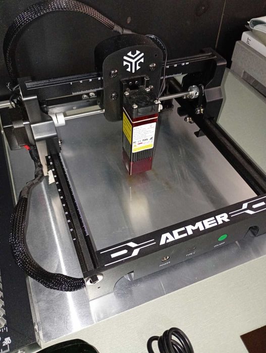 Laser Acmer S1 6W com acessórios (Grava e Corta)