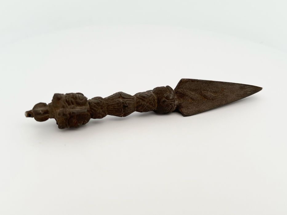 Tybetański sztylet rytualny Phurba, amulet ochronny, ręcznie wykonany