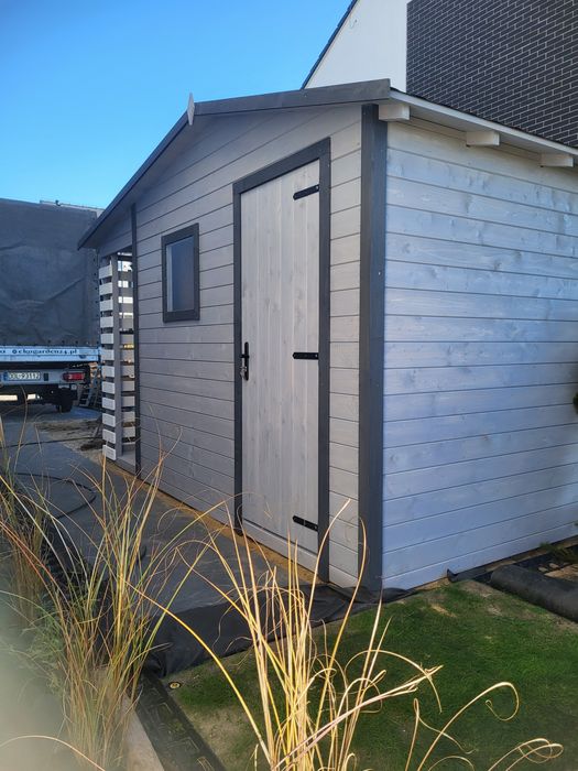 PROMOCJA Domek ogrodowy narzędziowy z drewutnią