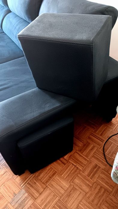 Sofá com chaise long