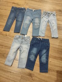 Zestaw spodni jeansowych 86/92