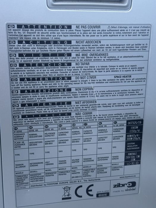 Aquecedor A Parafina