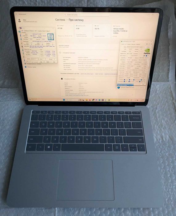 120Hz 2K 14.3" Microsoft Surface Studio i7 11370H RTX 3050ti 16/512 GB