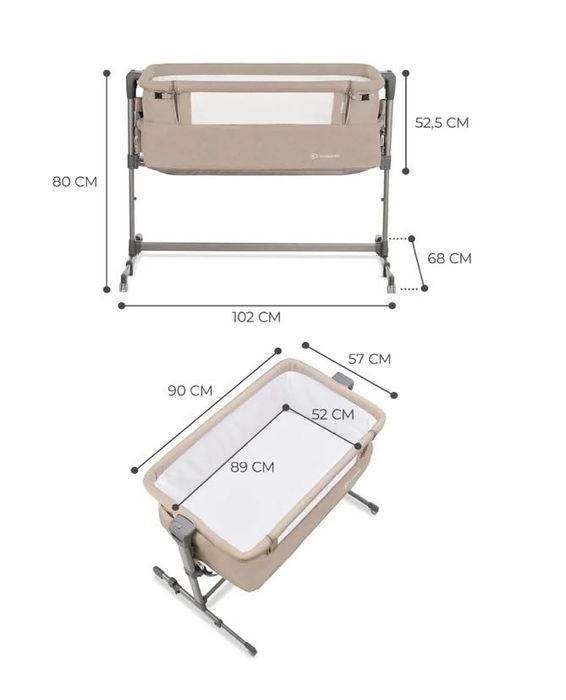 Berço KINDERKRAFT Neste Up Bege c/ regulador de altura dual