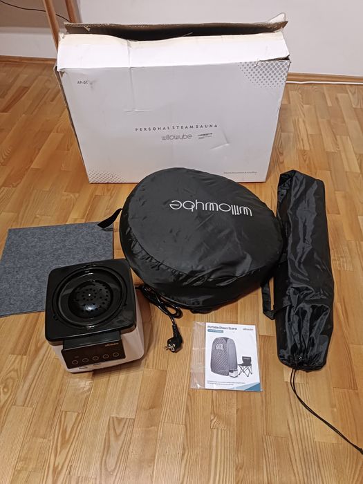 Przenośna sauna parowa Willowybe AP-01 osobiste domowe spa z Bluetooth